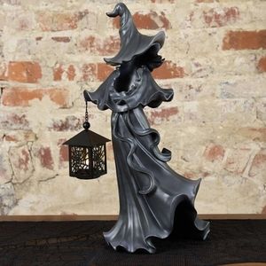 Cracker Barrel Witch with lighted lantern